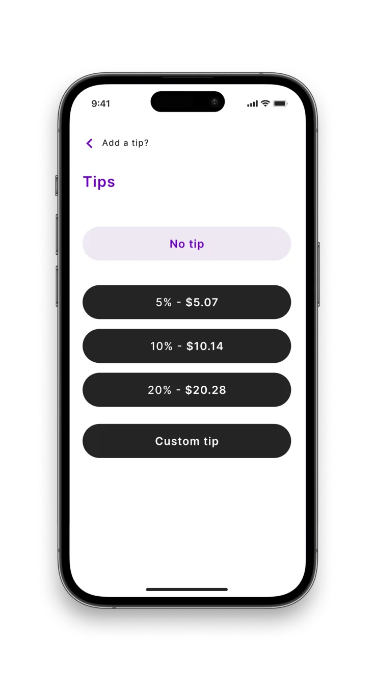 Tips and fees